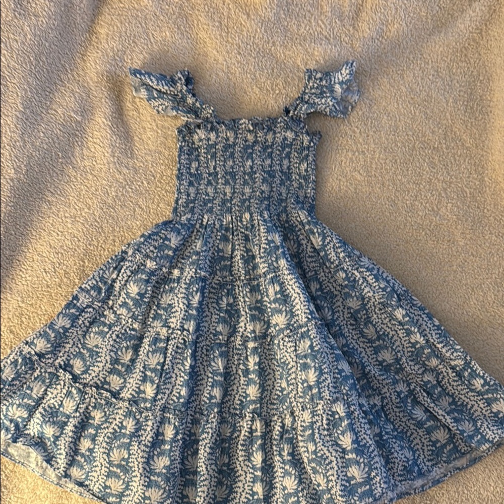 Hill house Blue Floral Smocked Sundress for Girls